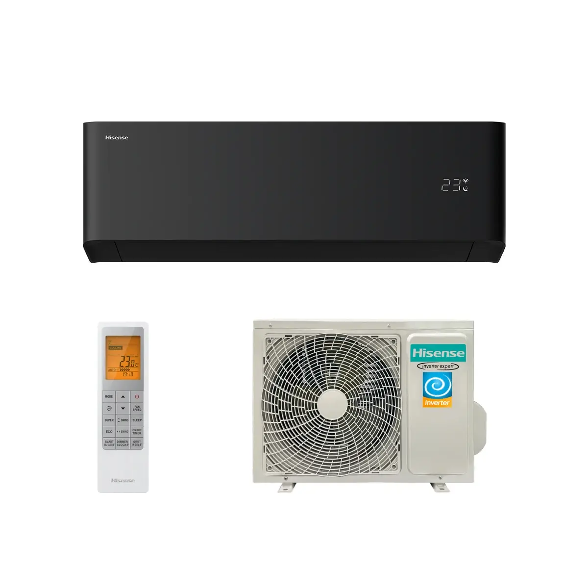 Инверторная сплит-система серии VIBE PRO CARBON EU DC Inverter AS-10UW4RLCHB00(B)