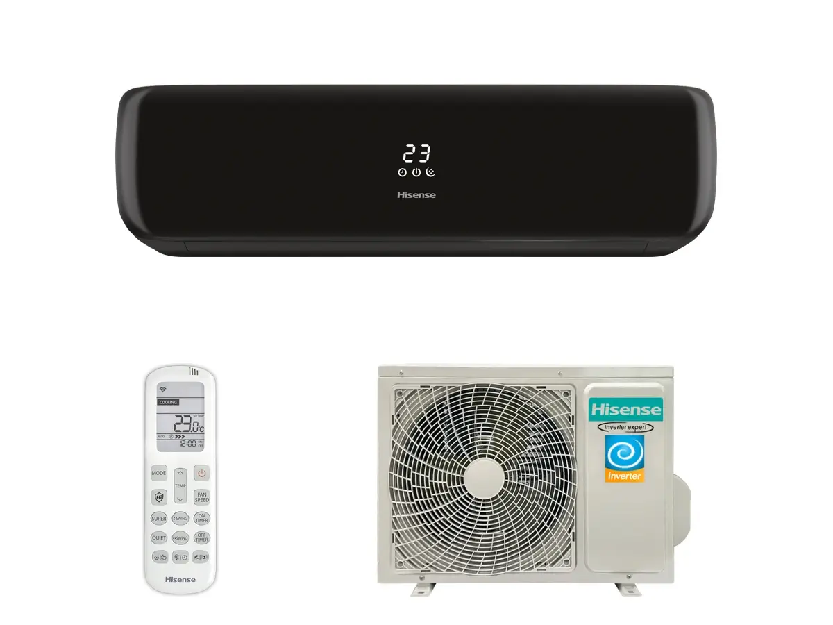 Инверторная сплит-система серии BLACK CRYSTAL SUPER DC Inverter AS-10UW4RVETG01(B) (комплект)