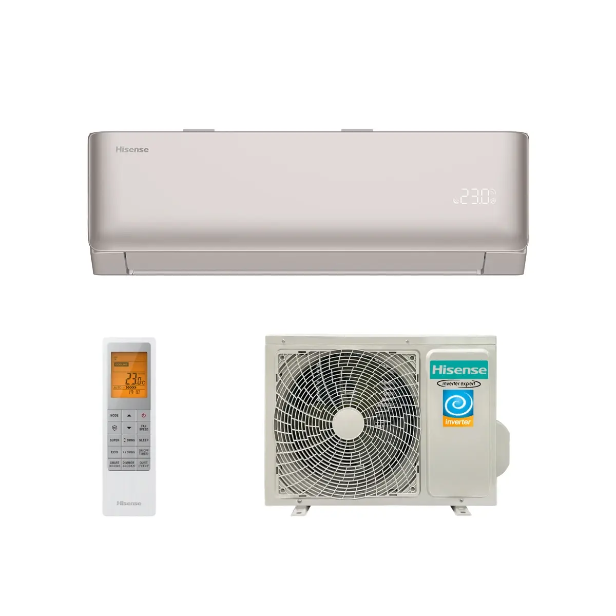Инверторная сплит-система серии VIBE PRO CHAMPAGNE EU DC Inverter AS-13UW4RLCHD00(C)