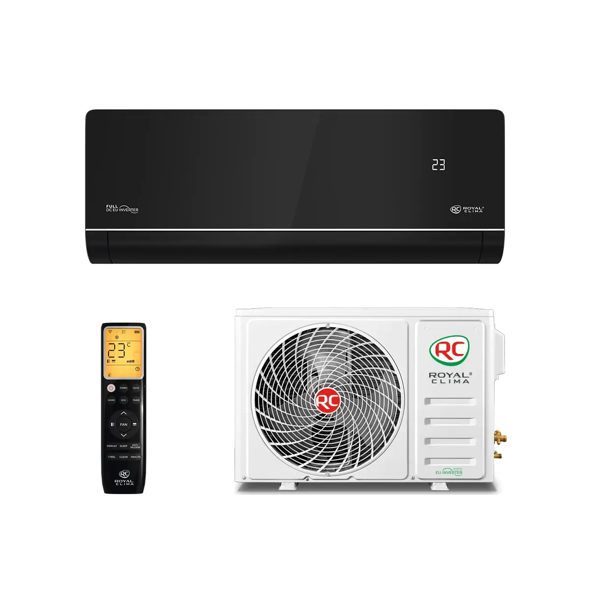 Инверторная сплит-система серии ROYAL SUPREMO NERO FULL DC EU Inverter RCI-RSN75HN (комплект)